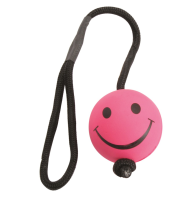 Camon Schwimmender Soft Gummiball ø 6cm gelb oder pink, mit Seil und Griff