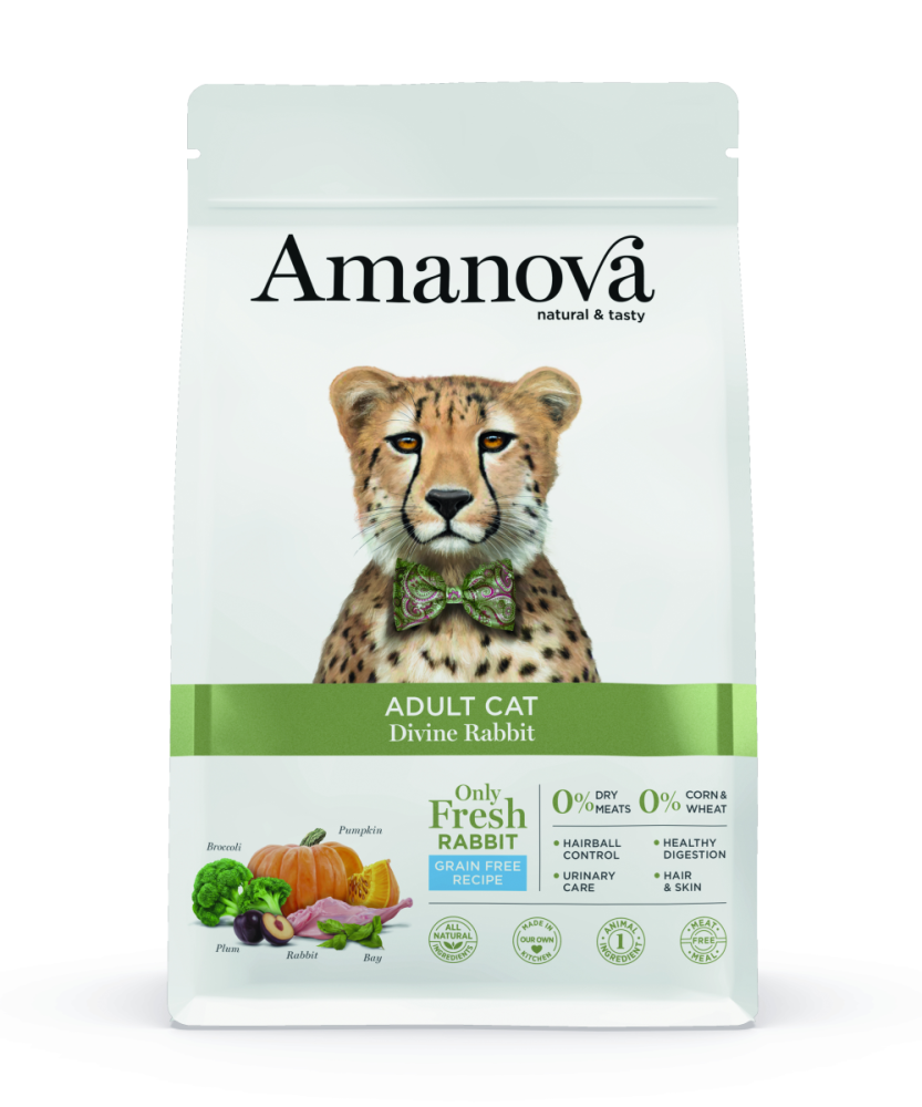 Amanova Feline Adult - Divine Rabbit Grain Free - Kaninchen, 1.5kg
