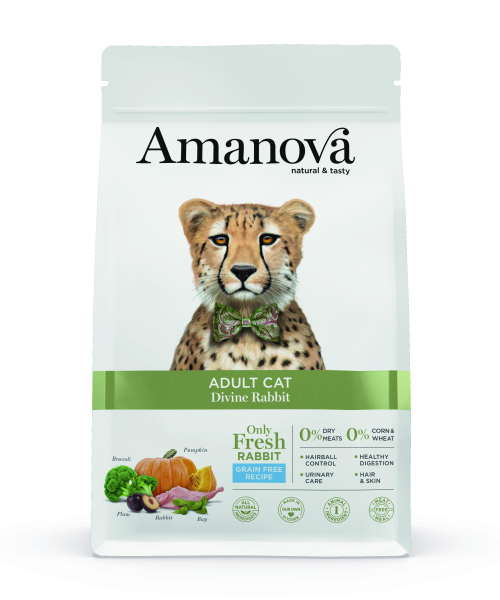 Amanova Feline Adult - Divine Rabbit Grain Free - Kaninchen, 1.5kg