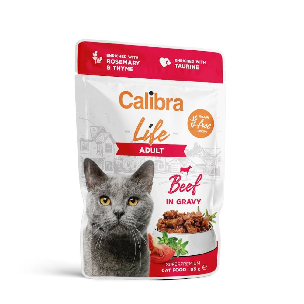 Calibra Superpremium Life Cat Pouch Adult Rind in Sauce 85g