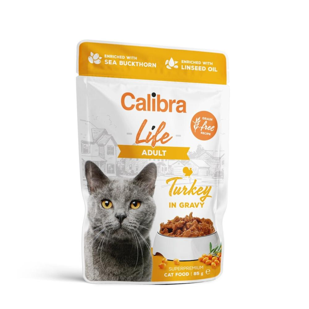 Calibra Superpremium Life Cats Adult Truthahn in Sauce 85g