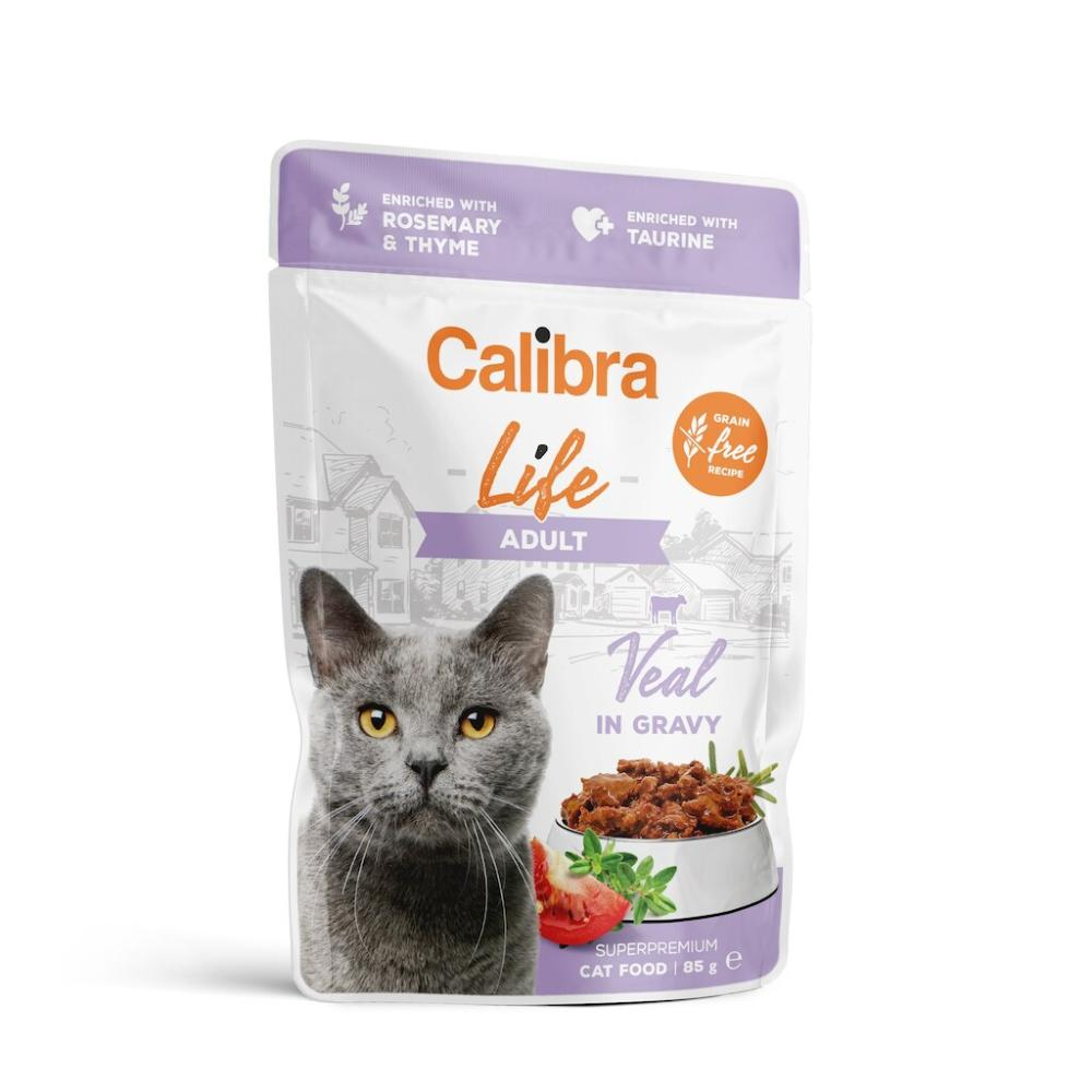 Calibra Superpremium Life Cats Adult Kalb in Sauce 85g