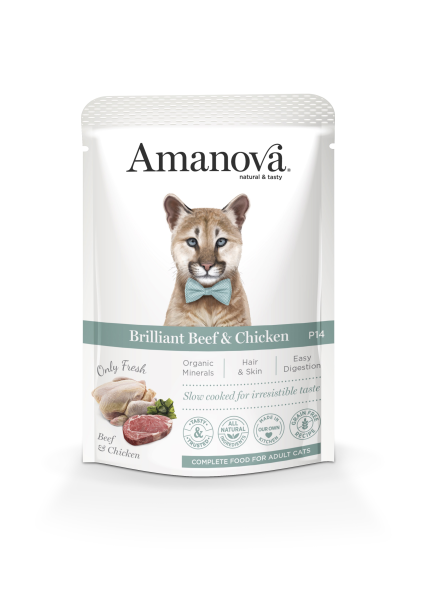 Amanova Feline Adult - Brilliant Beef & Chicken Grain Free P14, 85g