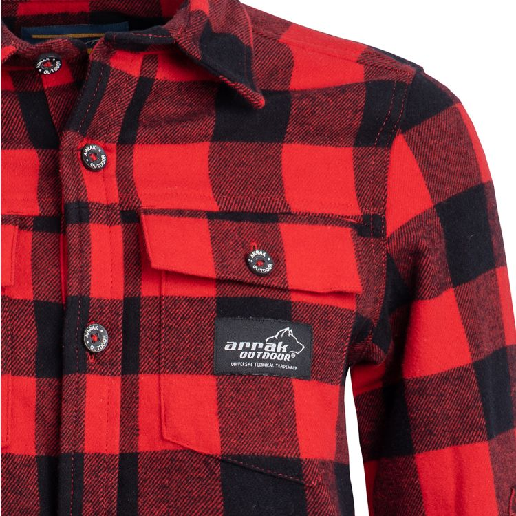 ARRAK Flanellhemd red Lady Gr.S