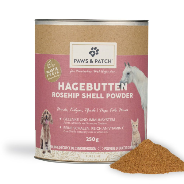 Paws&Patch Hagenbuttenschalen Pulver 250g