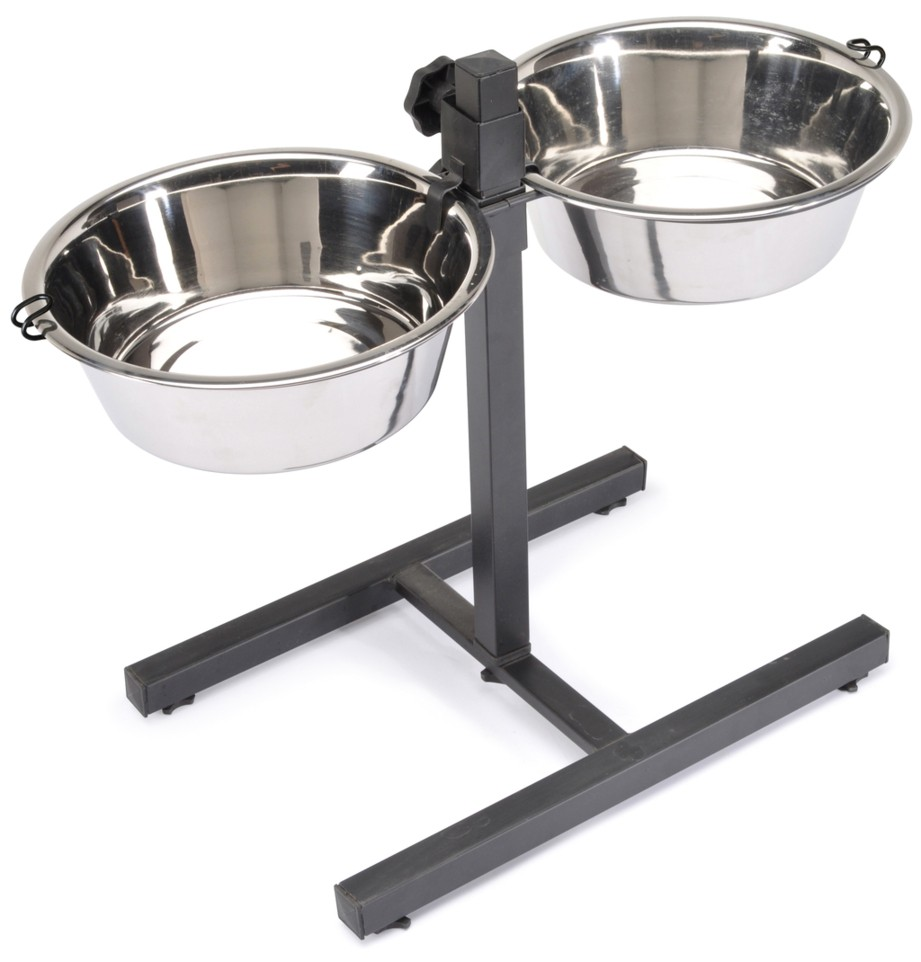 Camon 2 Näpfe mit Ständer bis 65cm H, 2x1600ml