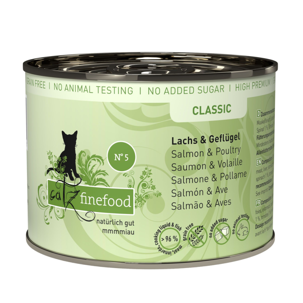 Finefood catz finefood No.05 Lachs&Geflügel 200g Alleinfuttermittel
