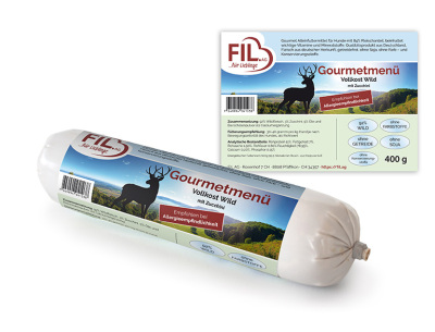 FIL Gourmetmenu Wurst Wild mit Zucchini 800g