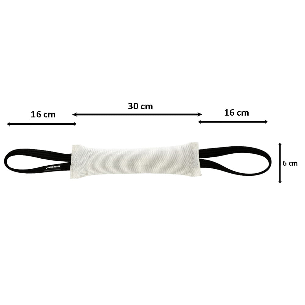 Dingo Gear Bisswurst Feuerwehrschlauch, 2 Handgriffe weiss 4x6x30 cm