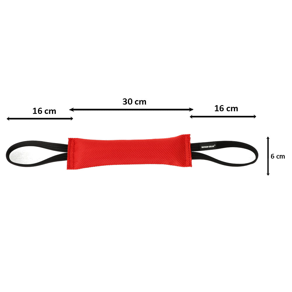 Dingo Gear Beisswurst Feuerwehrschlauch rot , 2 Handschlaufen 30cm