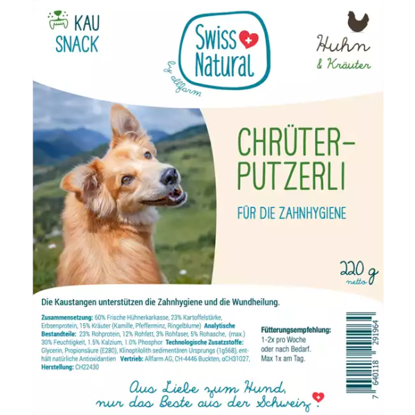 Swiss Natural Chrüter-Putzerli für die Zahnhygiene 220g